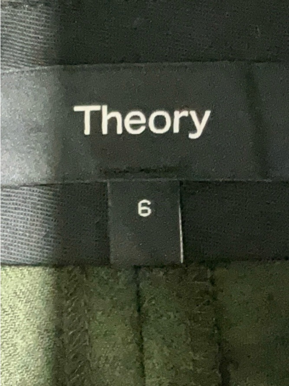 Theory Olive Green Women's Dress Pants - Picture 4 of 5